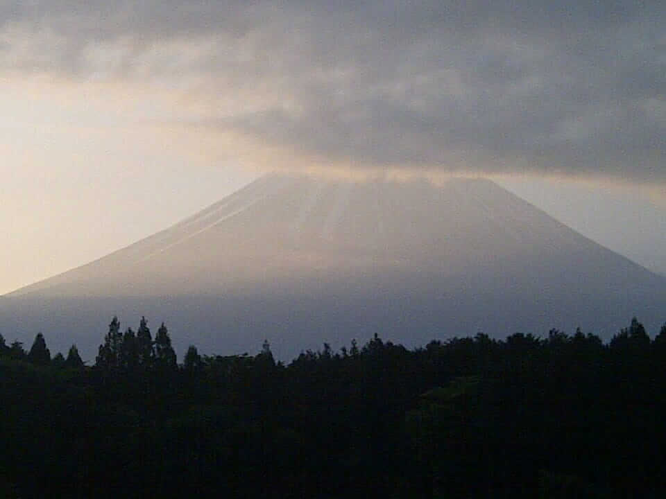 富士山を眺めながら
